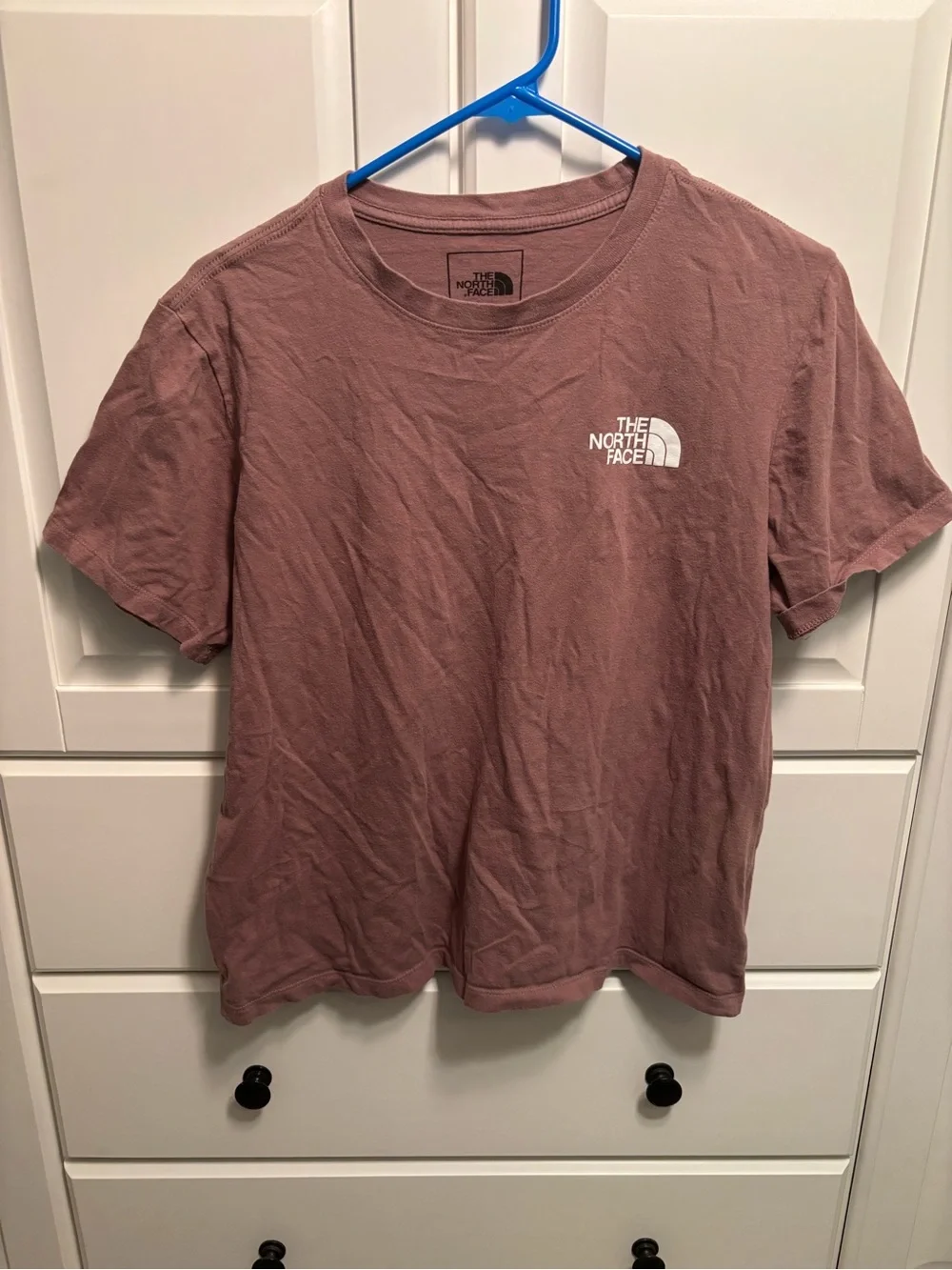 The North Face Dusty Mauve Logo Crewneck Tee - Picture 1 of 3